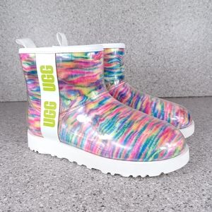 UGG Australia Women's Classic Colorful Clear Mini Pixelate Boots